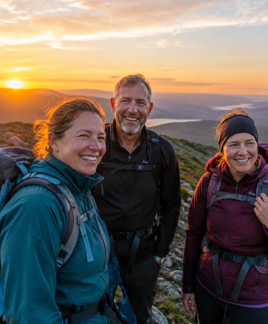 Finish the long hike with friends